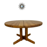 Antique solid pine table, Scandinavian design Rainer Daumiller, 70s