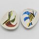 Pair of bird bowls by Alessio Tasca, Italian ceramist.