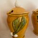 3 vintage kitchen pots
