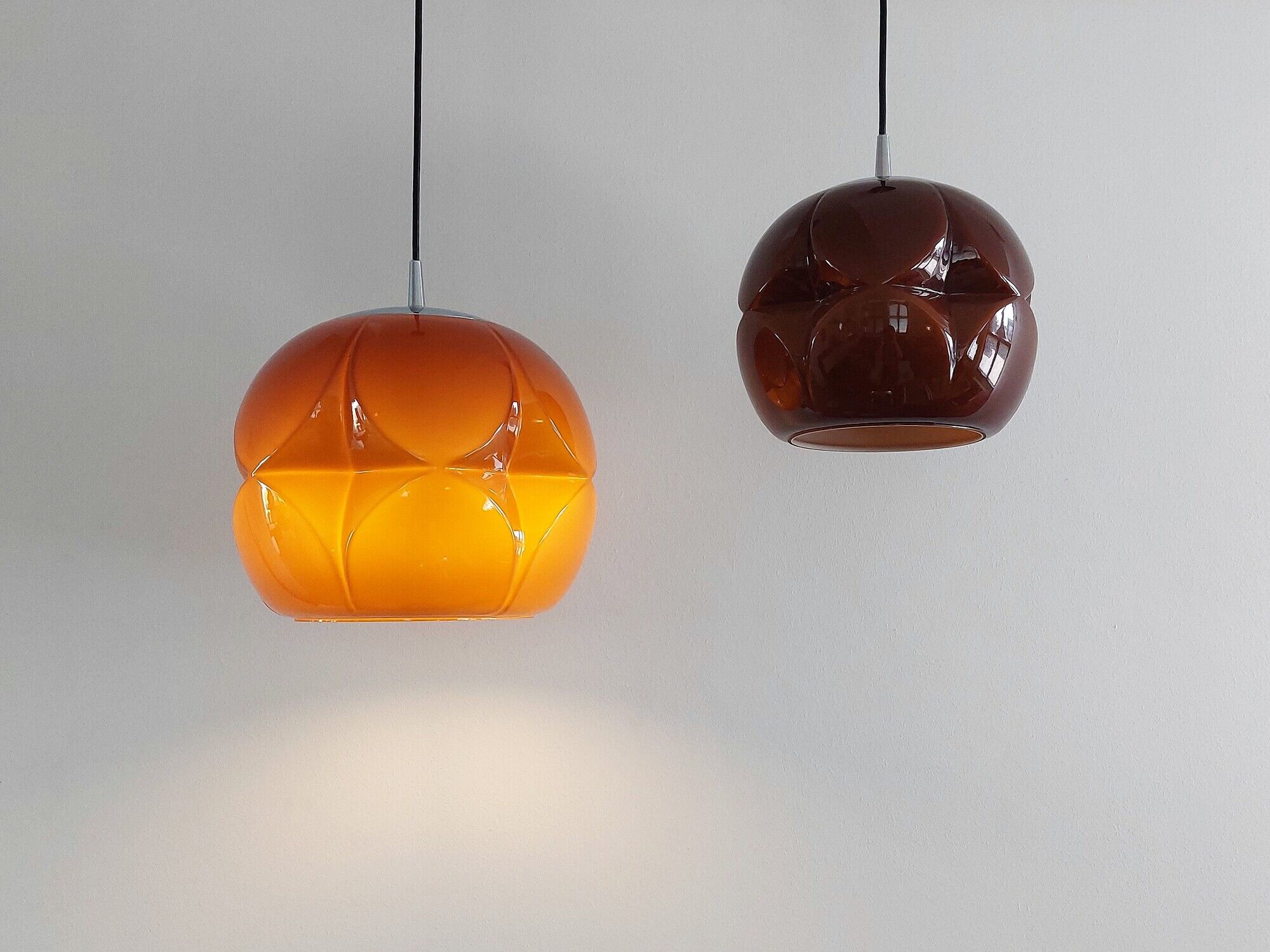 Murano glass pendant lamp for Peill & Putzler, Germany 1960's
