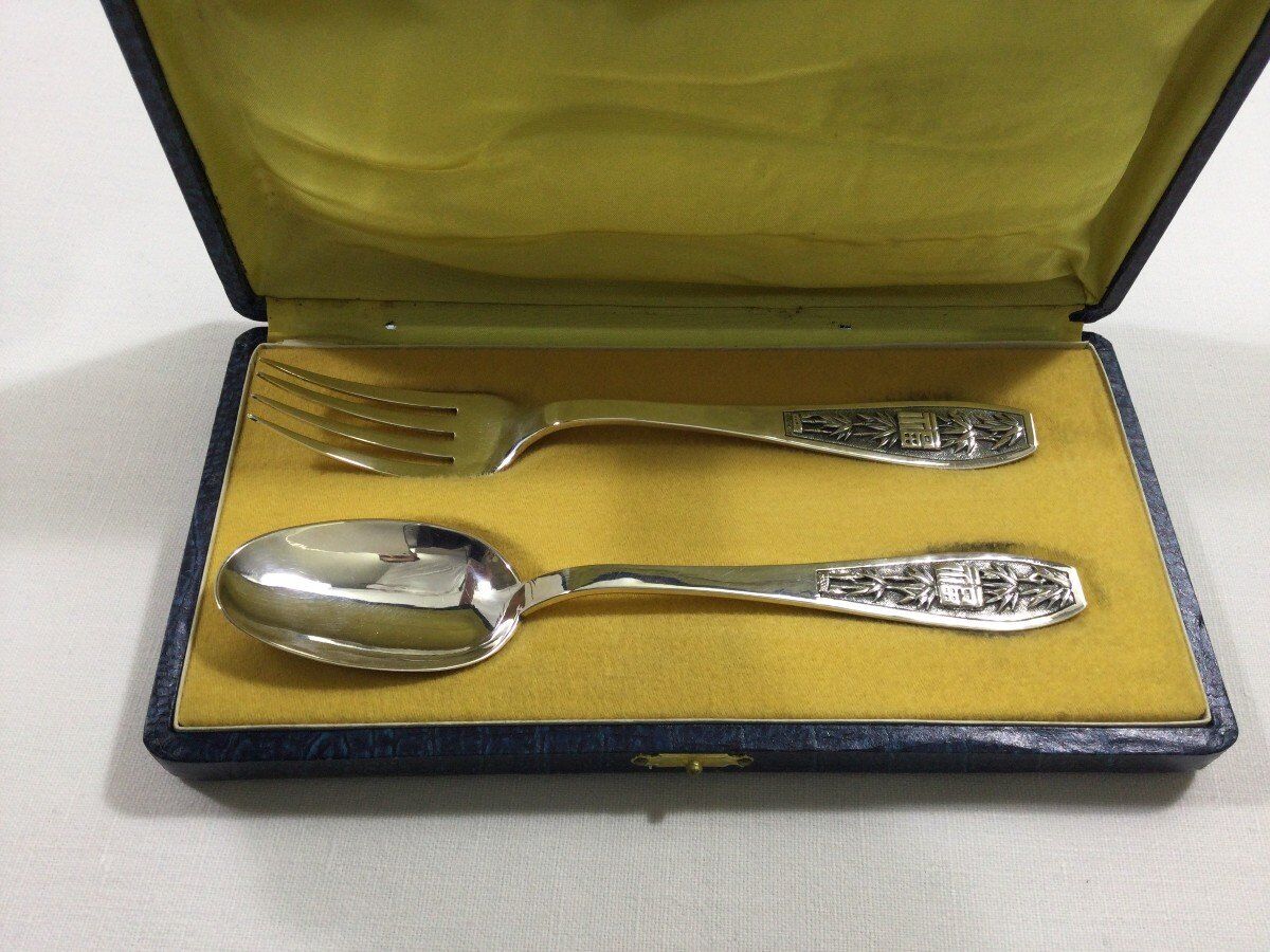 Silver child cutlery, Indochina