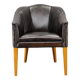 Vintage Leather Armchair, Czechoslovakia
