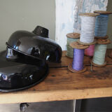 Daybat enamelled black industrial lamp
