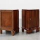 Pair of Art Deco Nightstands in Walnut, Italy 1920s