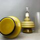 Olive green opaline glass table lamps