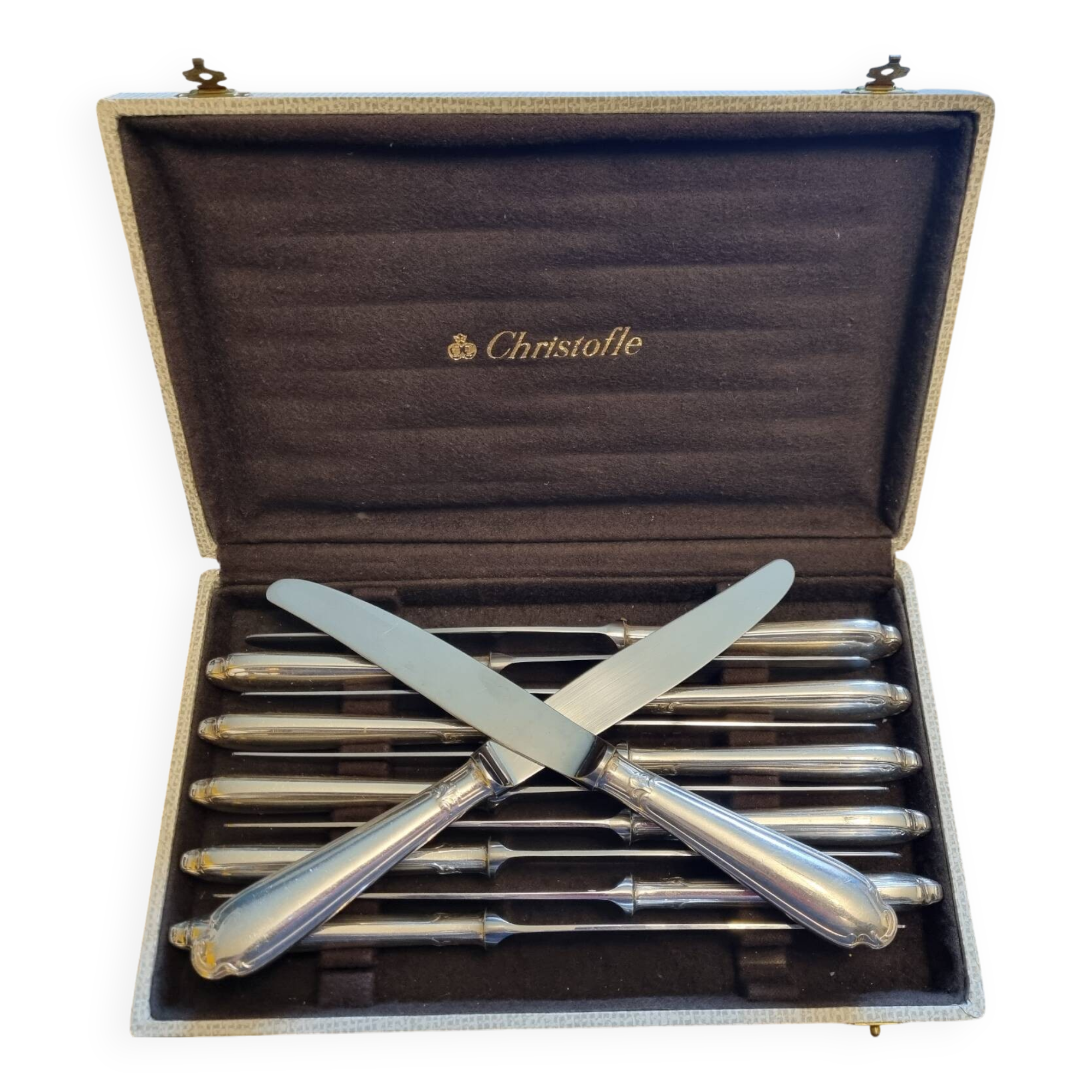 12 Christofle knives model Rubans