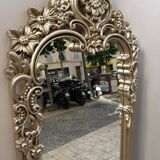 Golden wooden mirror