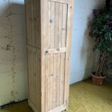 Wardrobe with 1 raw wood door