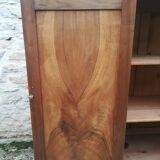Asymmetric solid walnut buffet