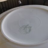 6 old flat plates mismatched Terre de Fer