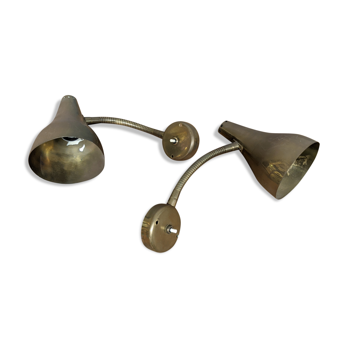 Pair of vintage wall lamps 1970
