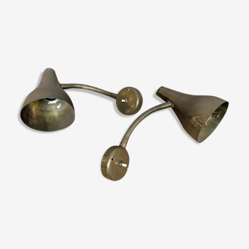 Pair of vintage wall lamps 1970