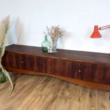 Scandinavian teak and rosewood sideboard