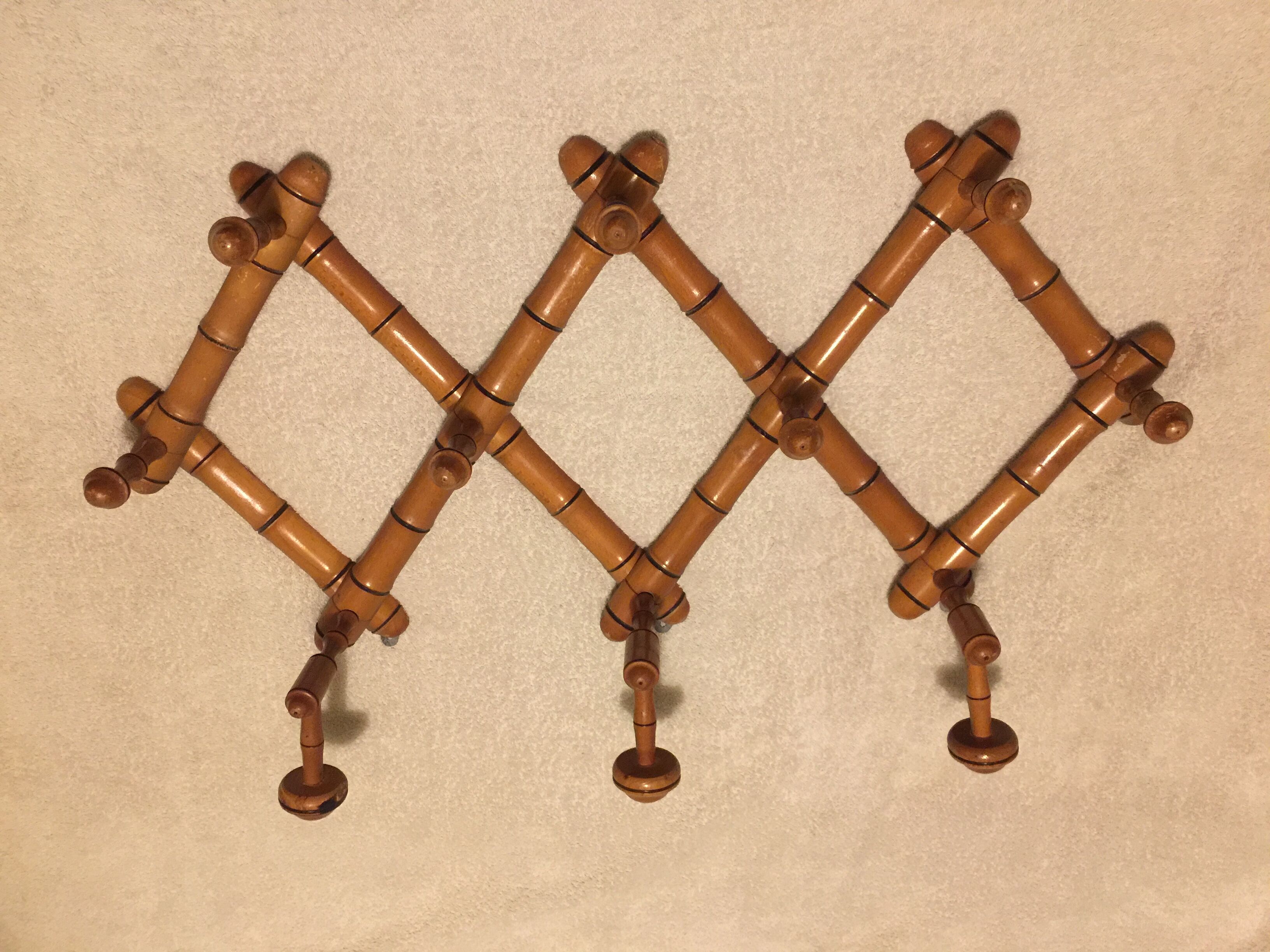 Bamboo coatrack