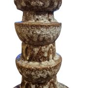 Pied de lampe brutaliste, fat lava 1970