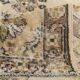 7x9 Cream & Green Floral Pattern Vintage Area Rug, 202x278Cm