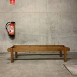 Bench design modernism vintage brutalist in wood