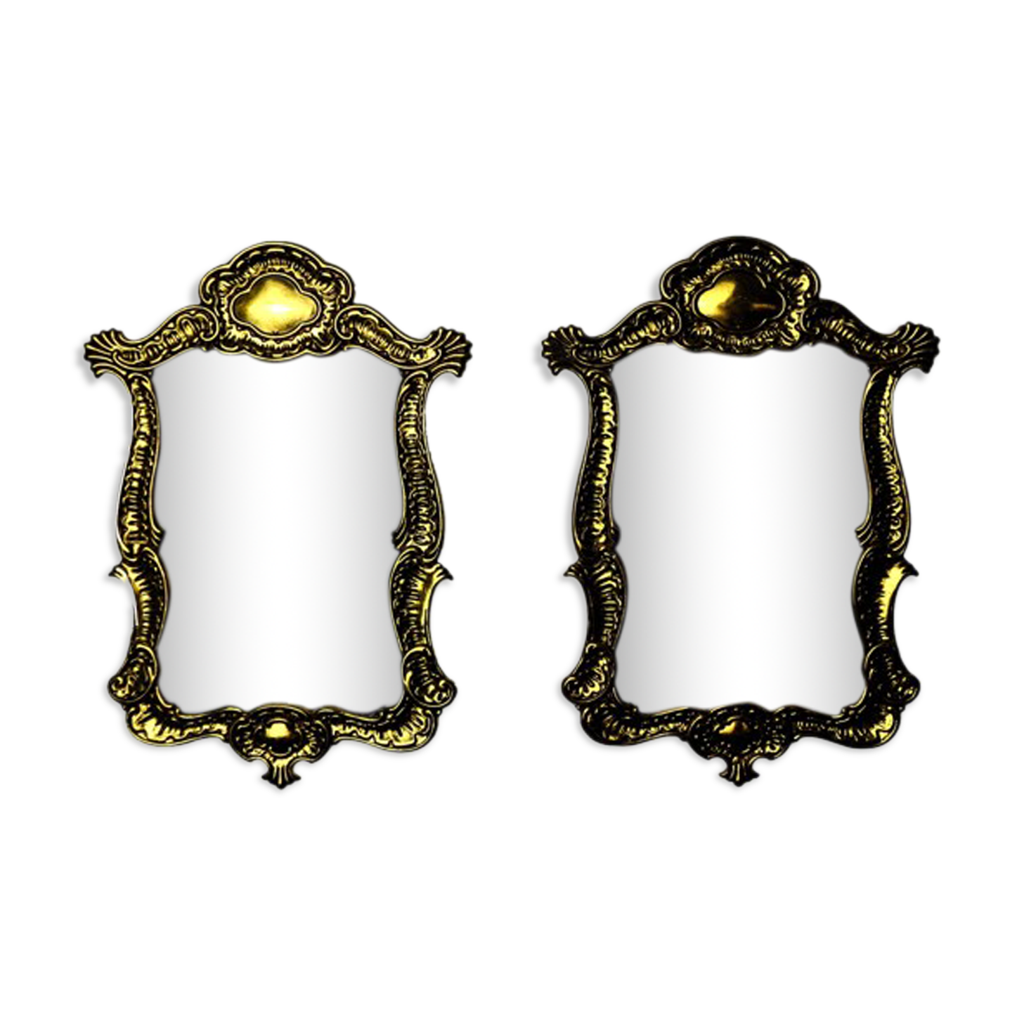 Regency sconces pair, cut glass, Italy, 1980
