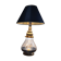 Delux gold and glass lamp desing 1970 to 80 removable with integrated light 68x40cm