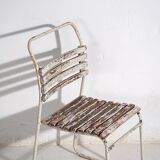 Antique white outdoor chairs (circa 1920). Set of 4