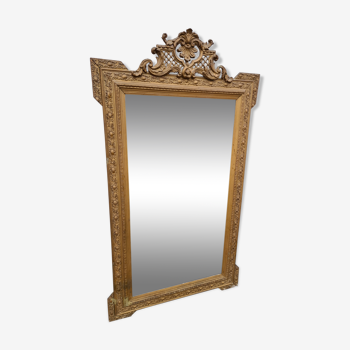 Golden pediment mirror