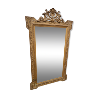 Golden pediment mirror