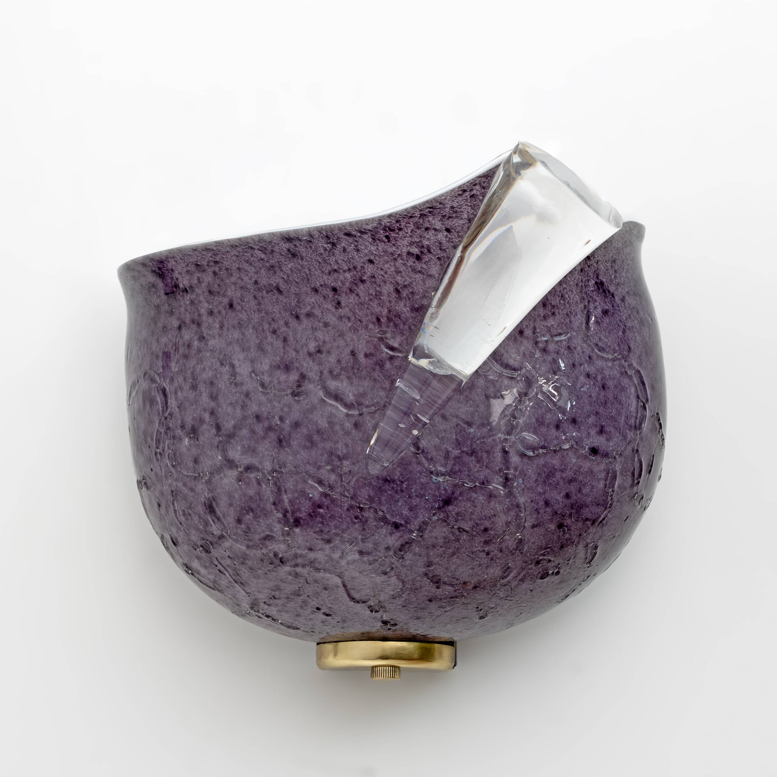 Pair of Mila Schon Modern Italian Murano Glass Sconces for Zonca, 1980s