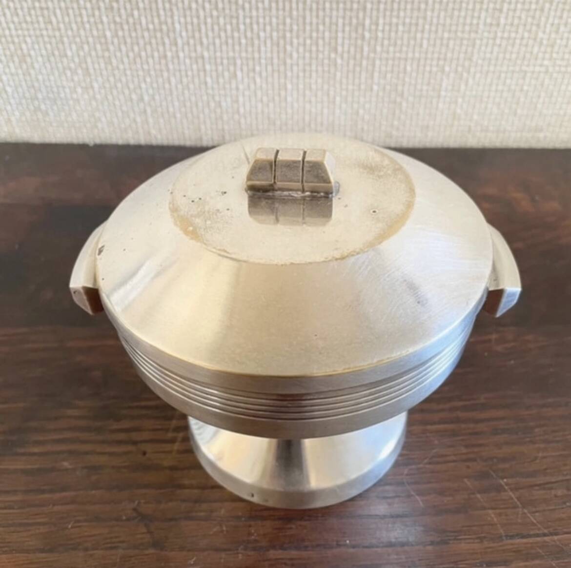 Art Deco silver-plated sugar bowl and sweet jar