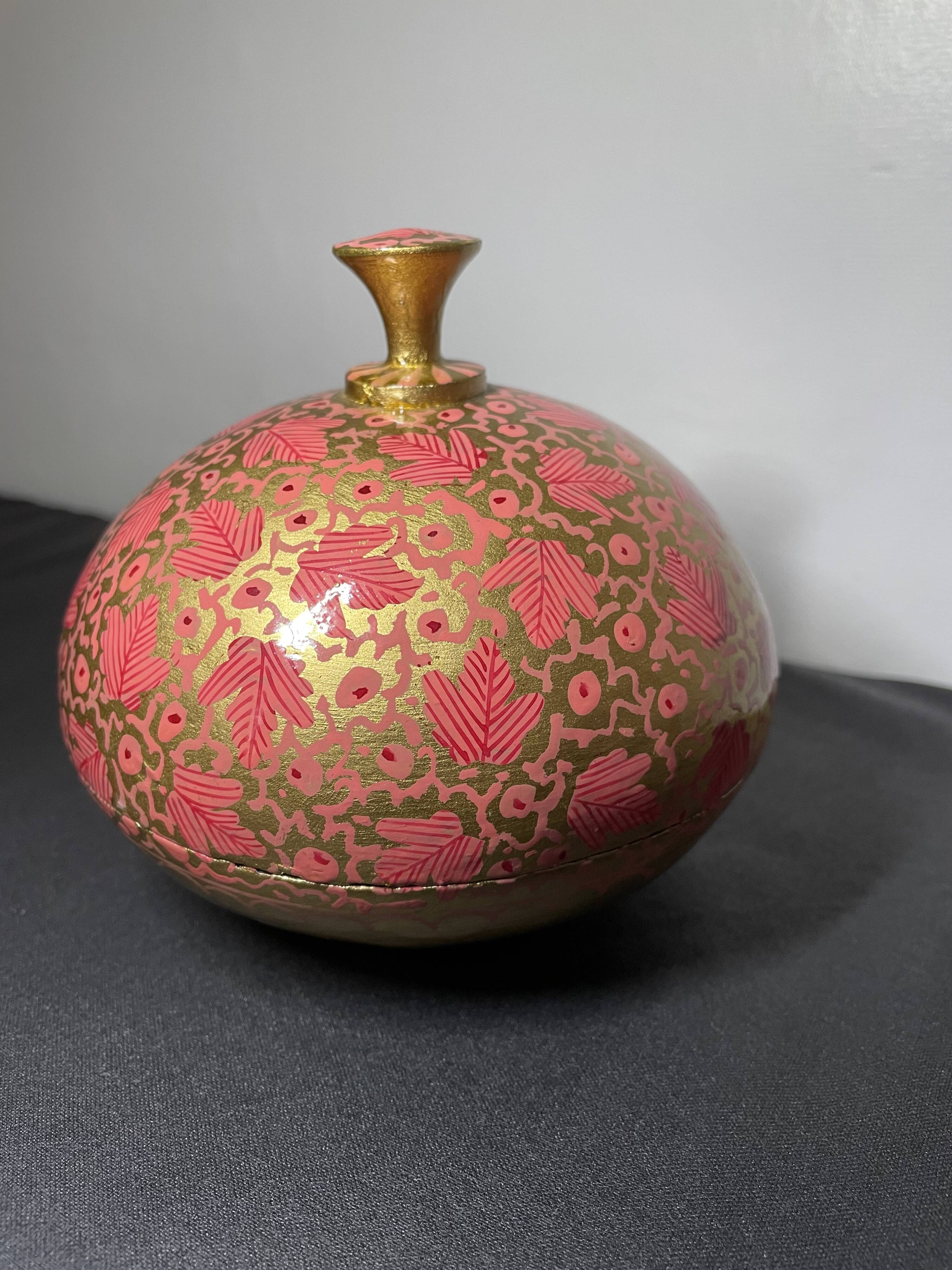 Boîte en papier mâché d’Inde
