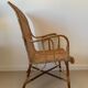 Old rattan armchair