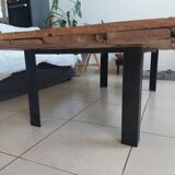 Table basse ancienne porte marocaine