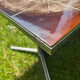 Vintage chrome and ceramic coffee table
