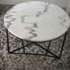 Round marble and metal coffee table - Tikamoon