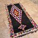 Handmade Moroccan Berber rug: Small model in cream Beni Ouarain wool