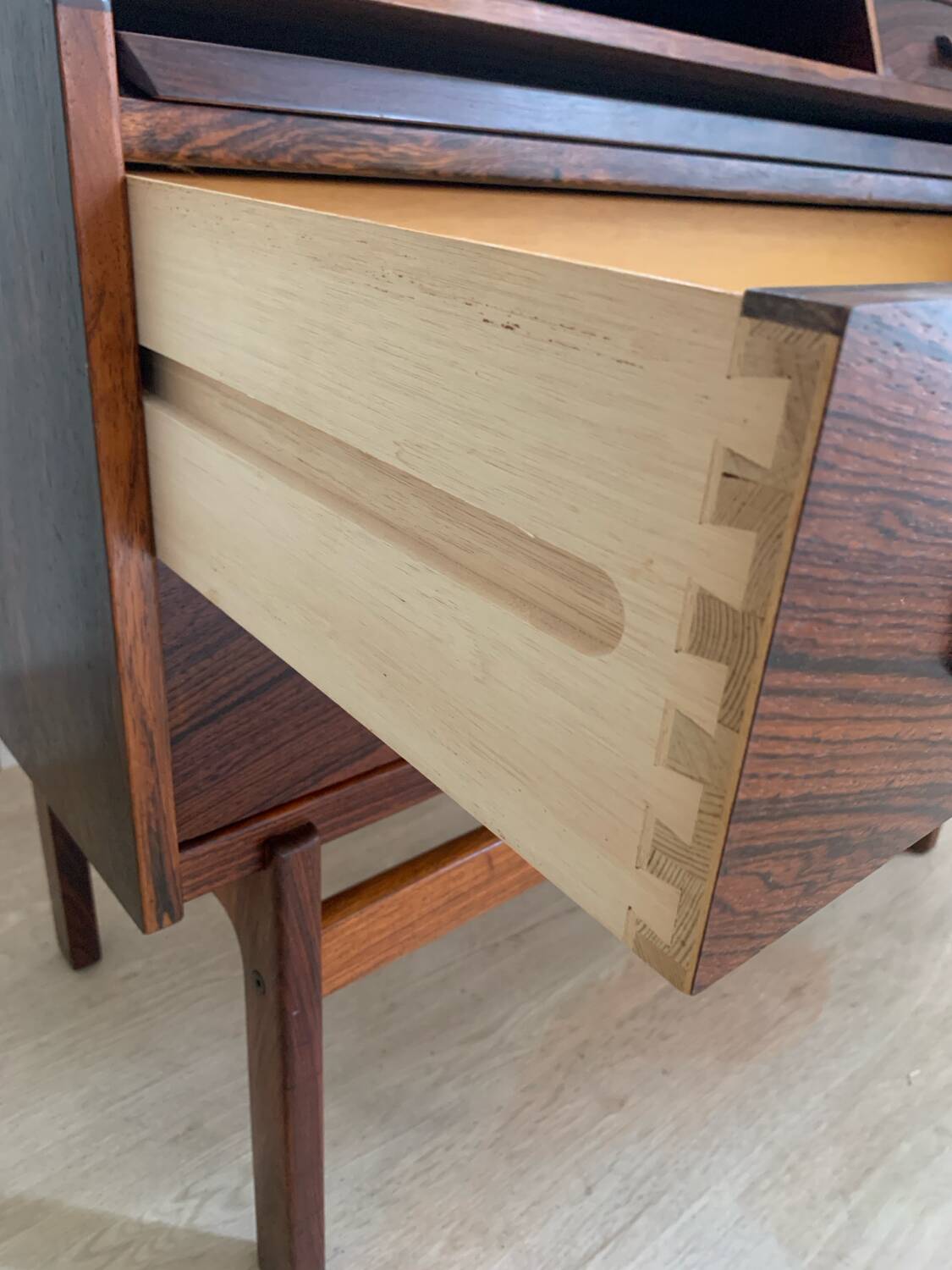 Scandinavian rosewood secretary desk by Arne Wahl Iversen