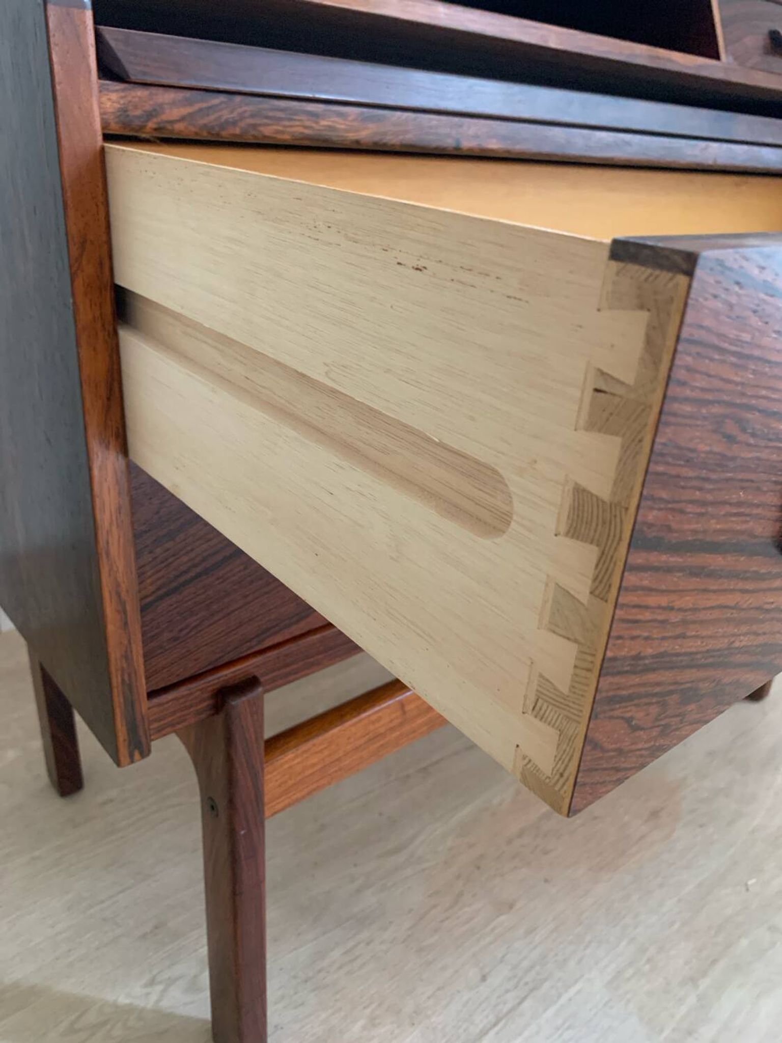 Scandinavian rosewood secretary desk by Arne Wahl Iversen