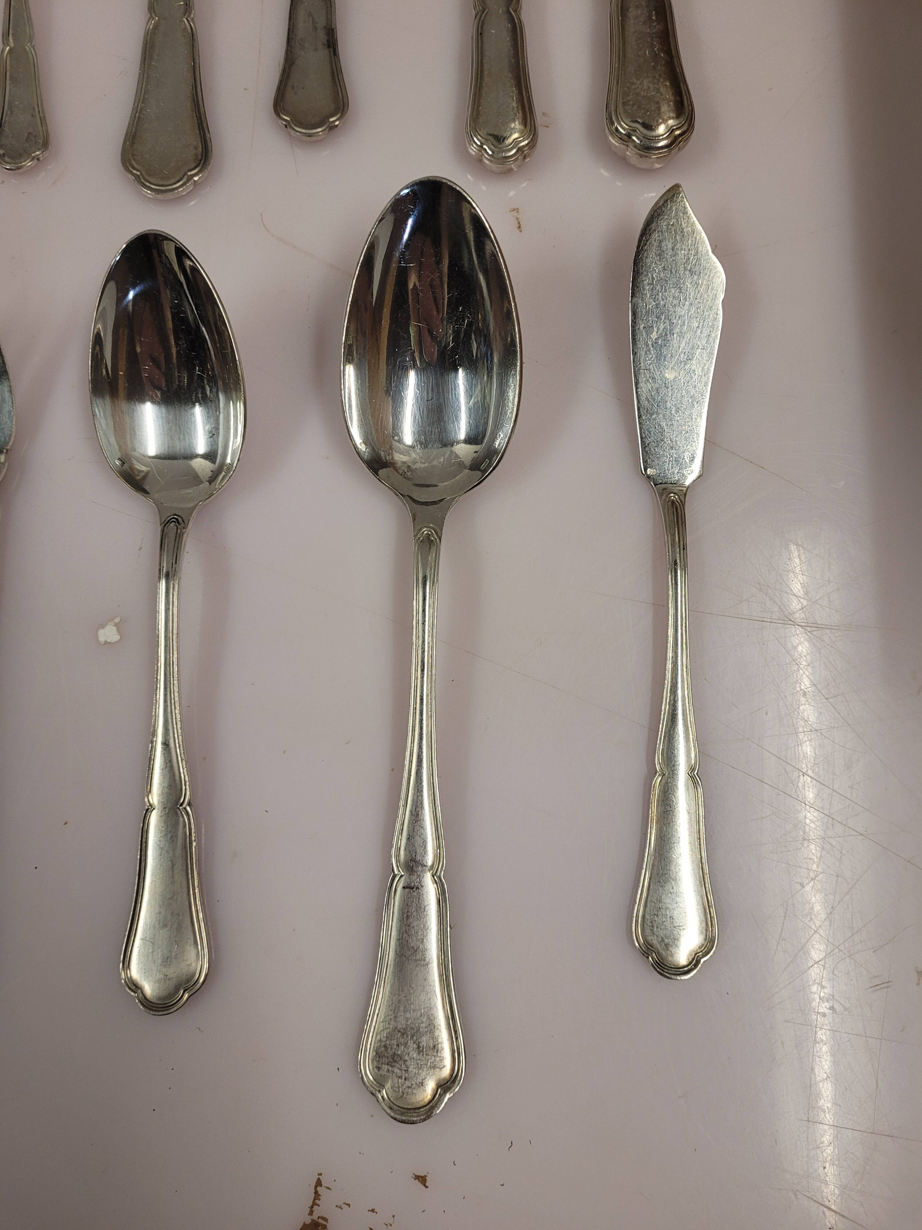 Cutlery set 170 pieces in chrome metal Goldsmith Chrysalia