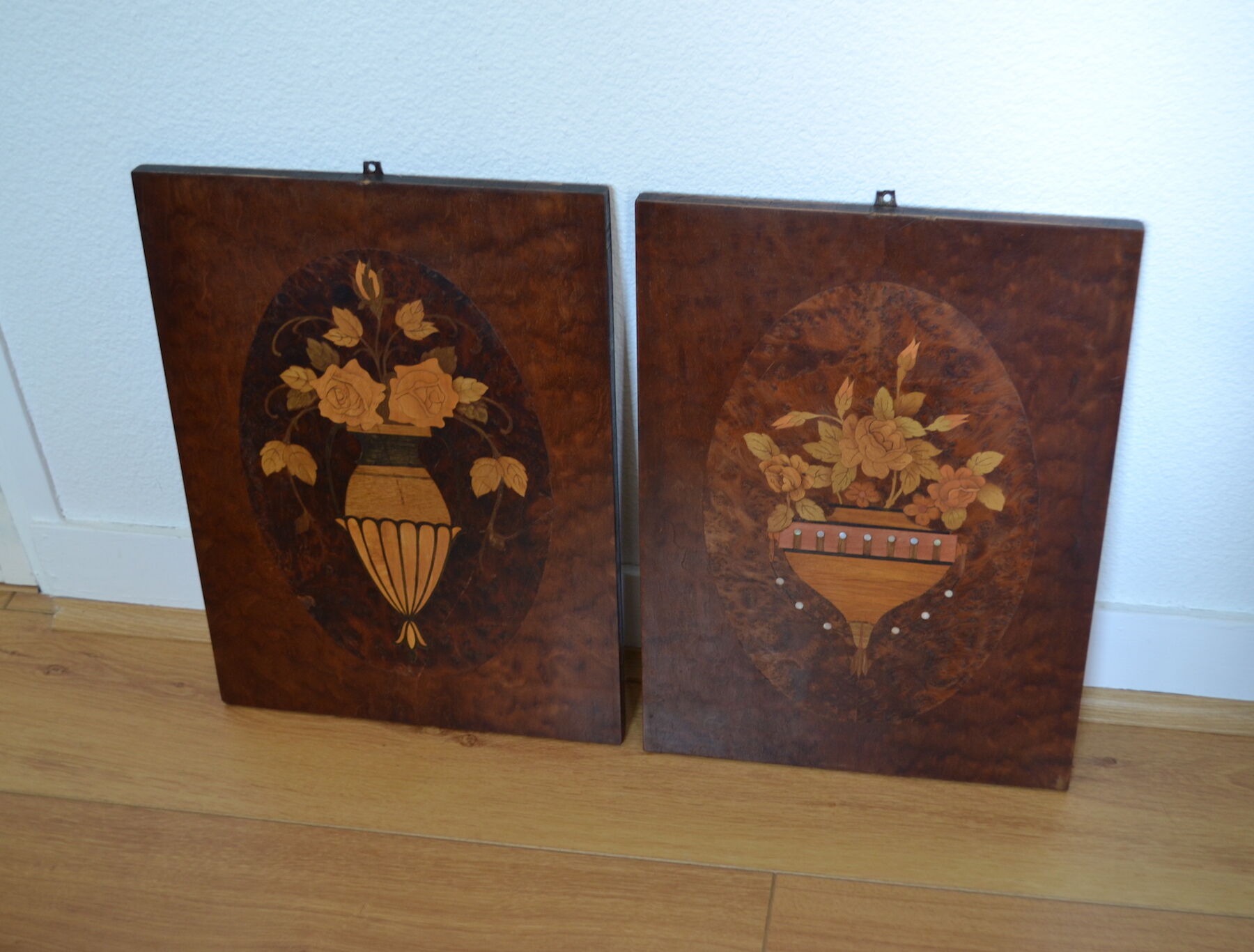Pair of Art Deco marquetry panels - 1930 - Companion work