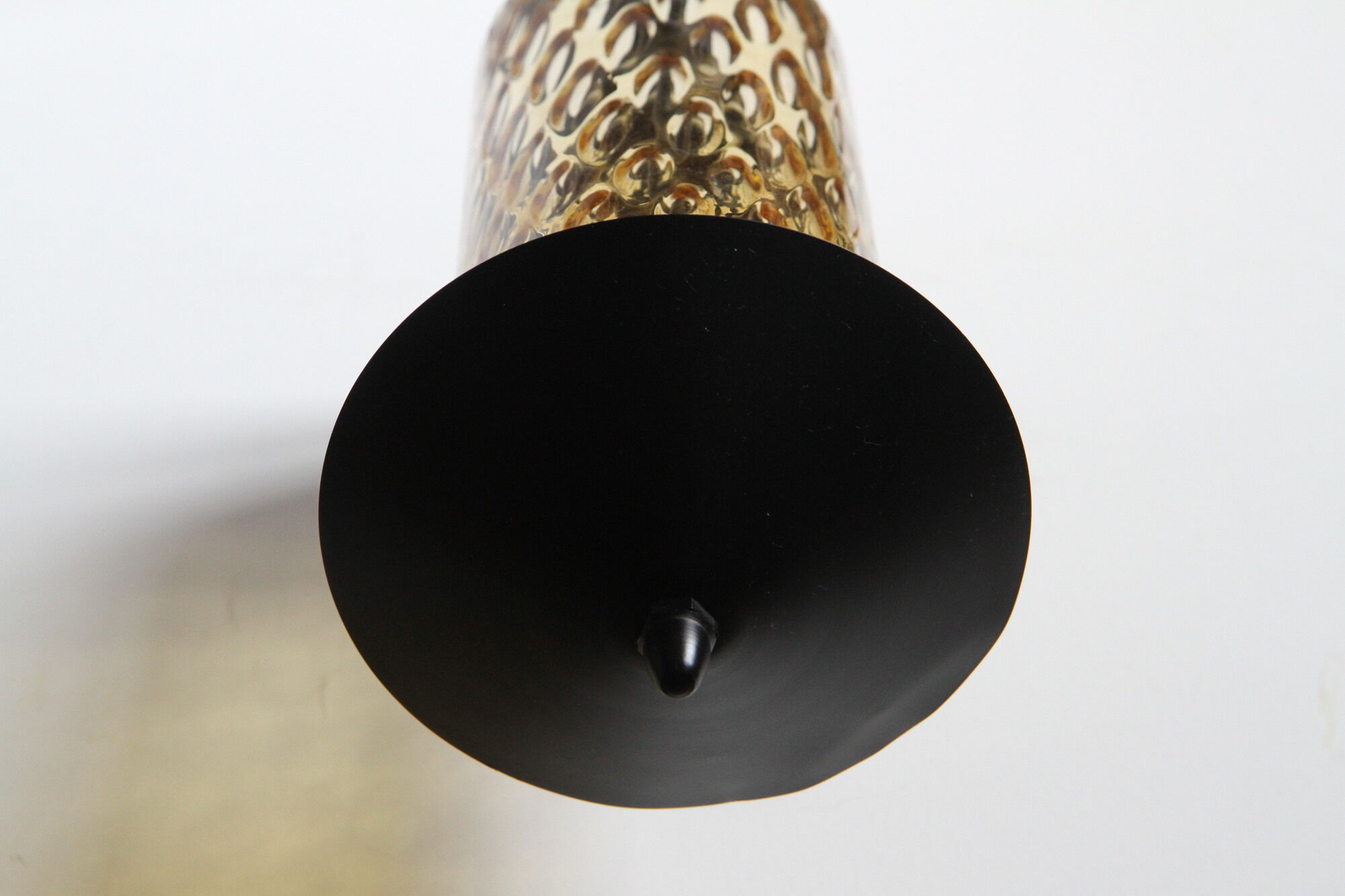 Metal and blown glass sconce from the 1950s