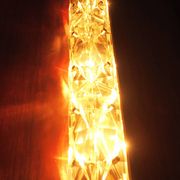 Kinkeldey mid century crystal long wall light, 1960s