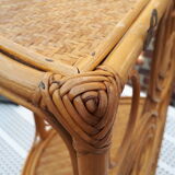 Rattan wall shelf