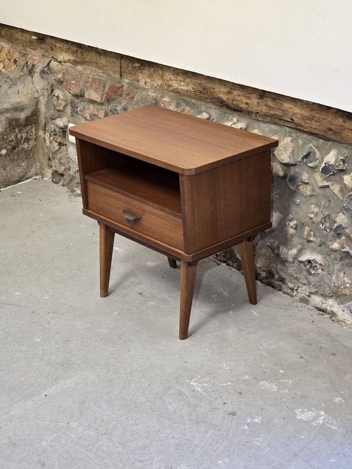 Scandinavian 1960s teak bedside table