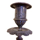 Bronze Art Nouveau Candlesticks