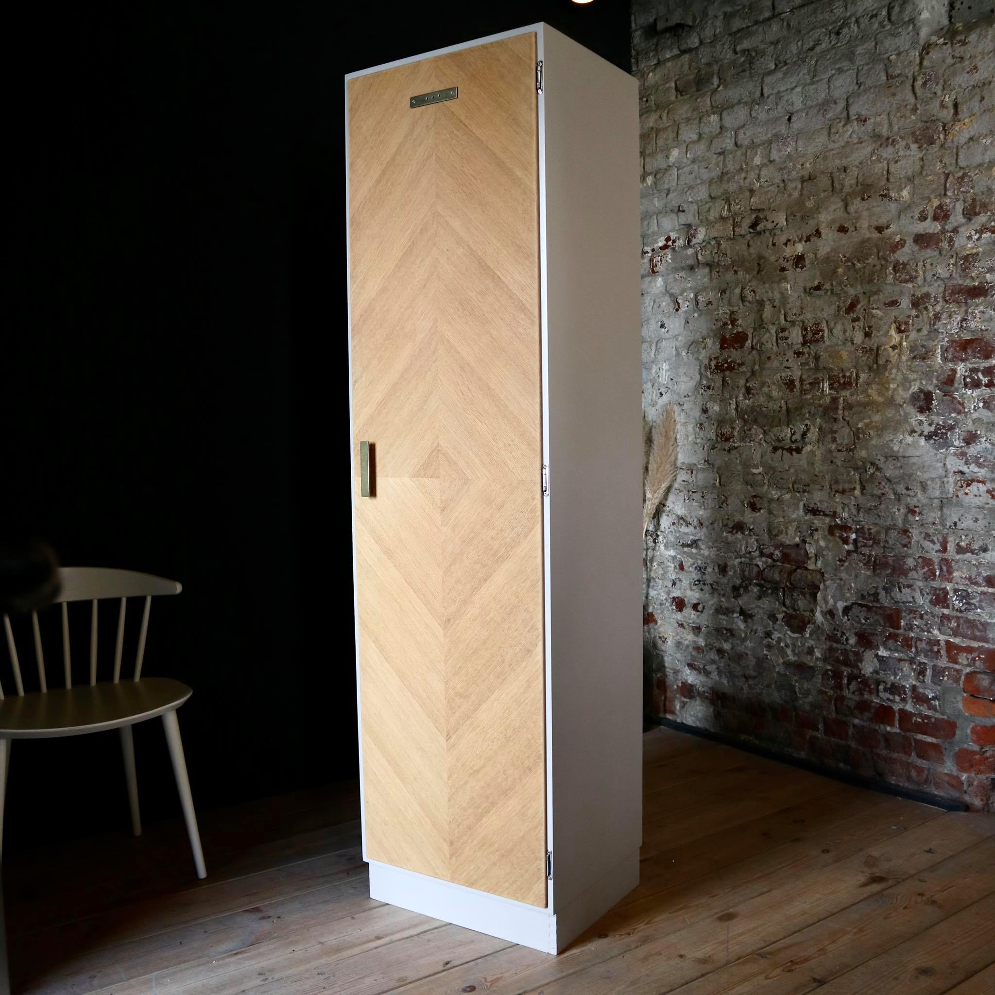 Restored Scandinavian column cabinet