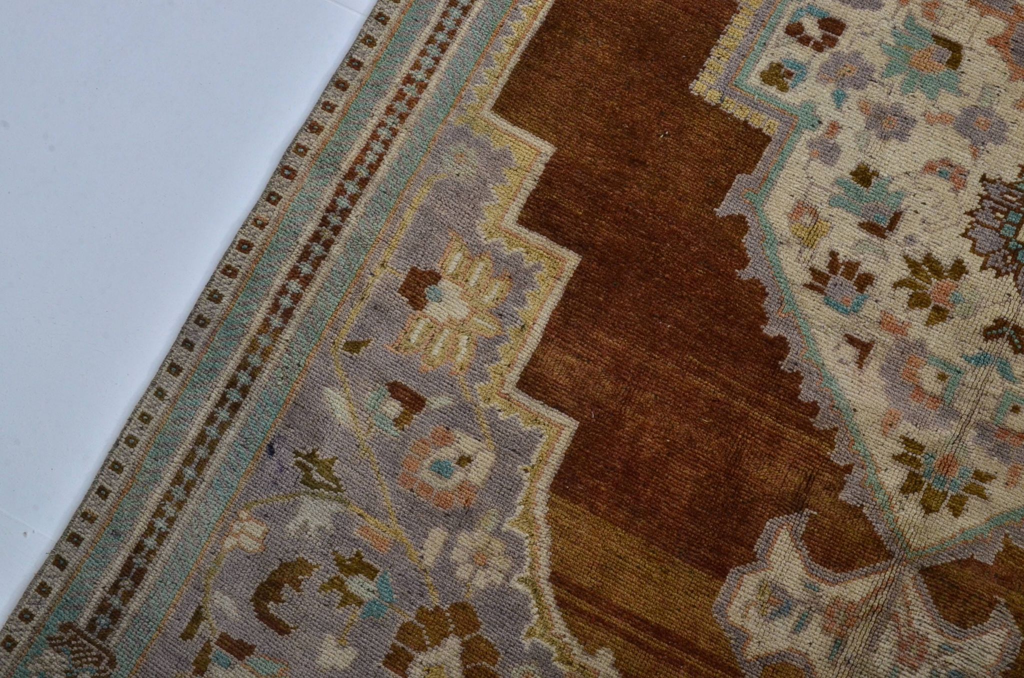 Turkish Oushak handmade rug sku 3568