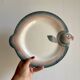 Set of 12 vintage pink and gray fish-shaped plates - Digoin
