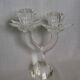 Chandelier candle holder flower in handcrafted cut crystal