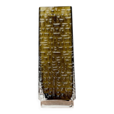 Vase en verre à bulles brutaliste de l'âge spatial allemand du milieu du siècle par Emil Funke pour Gral, années 1960