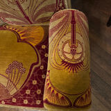 Canapé D’époque Art Nouveau garni de Son Tissu velours D’origine - XXe