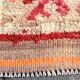 Tapis de Couloir Turc Vintage, Laine Rouge & Beige Géométrique, 83x388 Cm